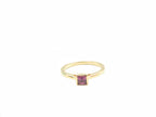 18K Yellow Gold Purple Garnet  Ring