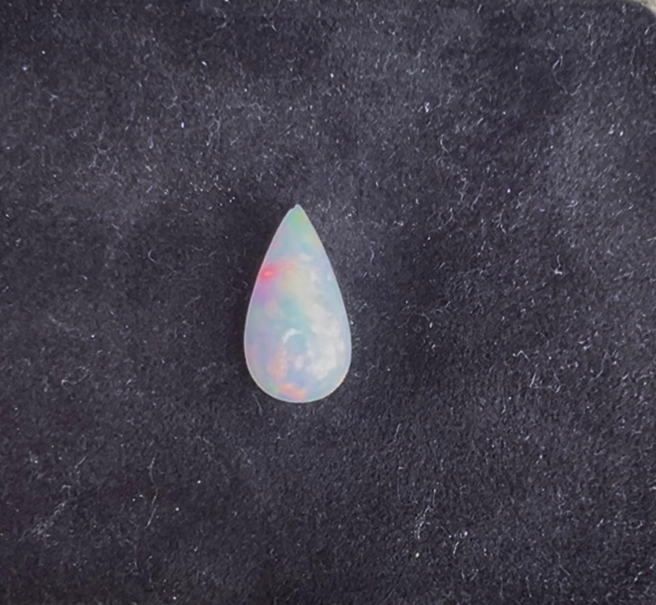 Ethiopian Opal Teardrop Shape Cabs 21.5x11mm Approximately 5.64 Carat