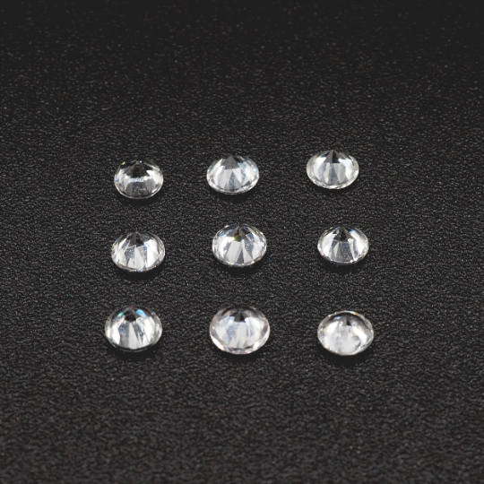 White Sapphire Round Shape 2.3 mm Approximately 0.53 Carat, 9 Pieces
