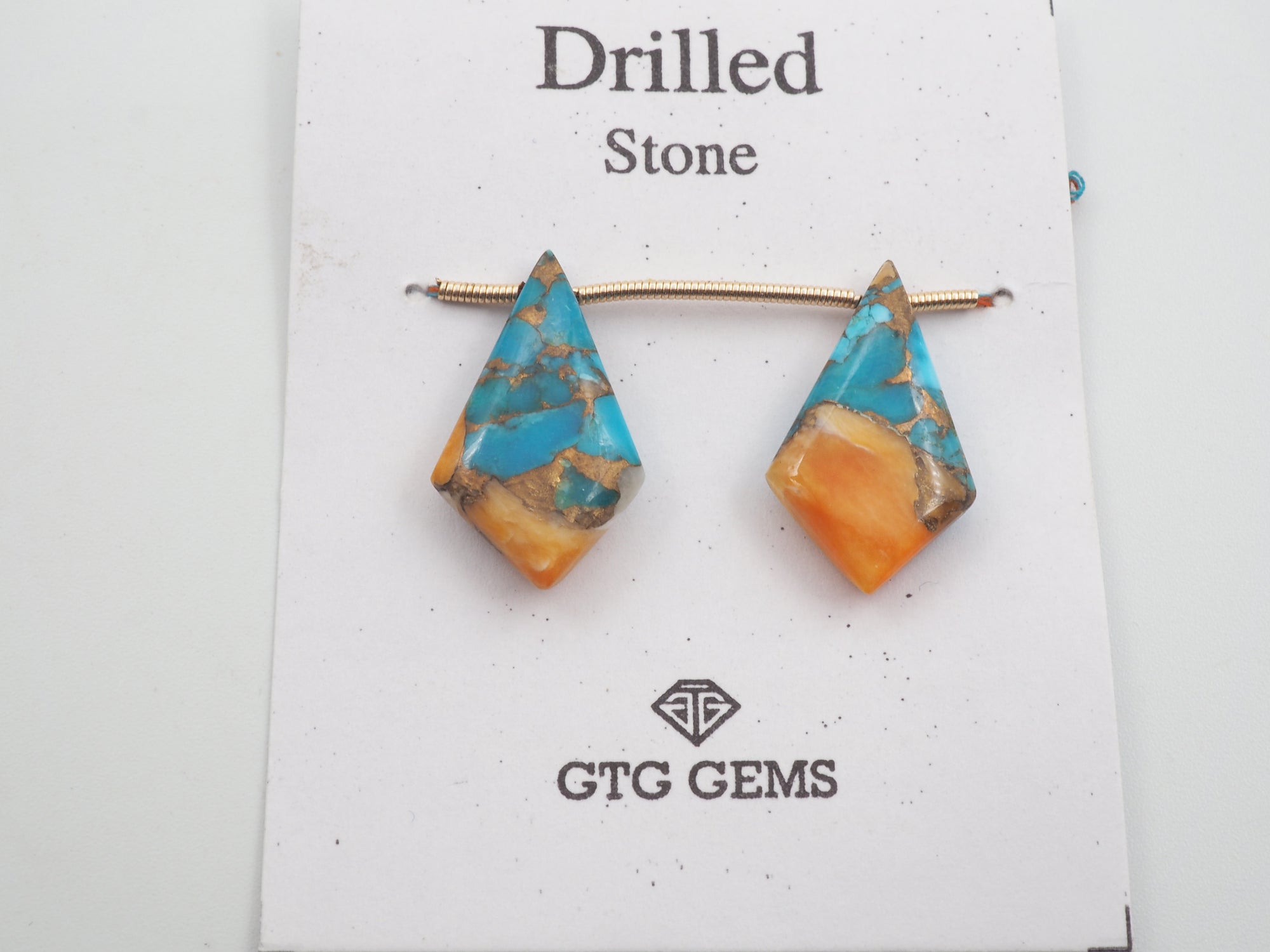 Drilled Oyster Turquoise 22x13mm Approximately 17 Carat