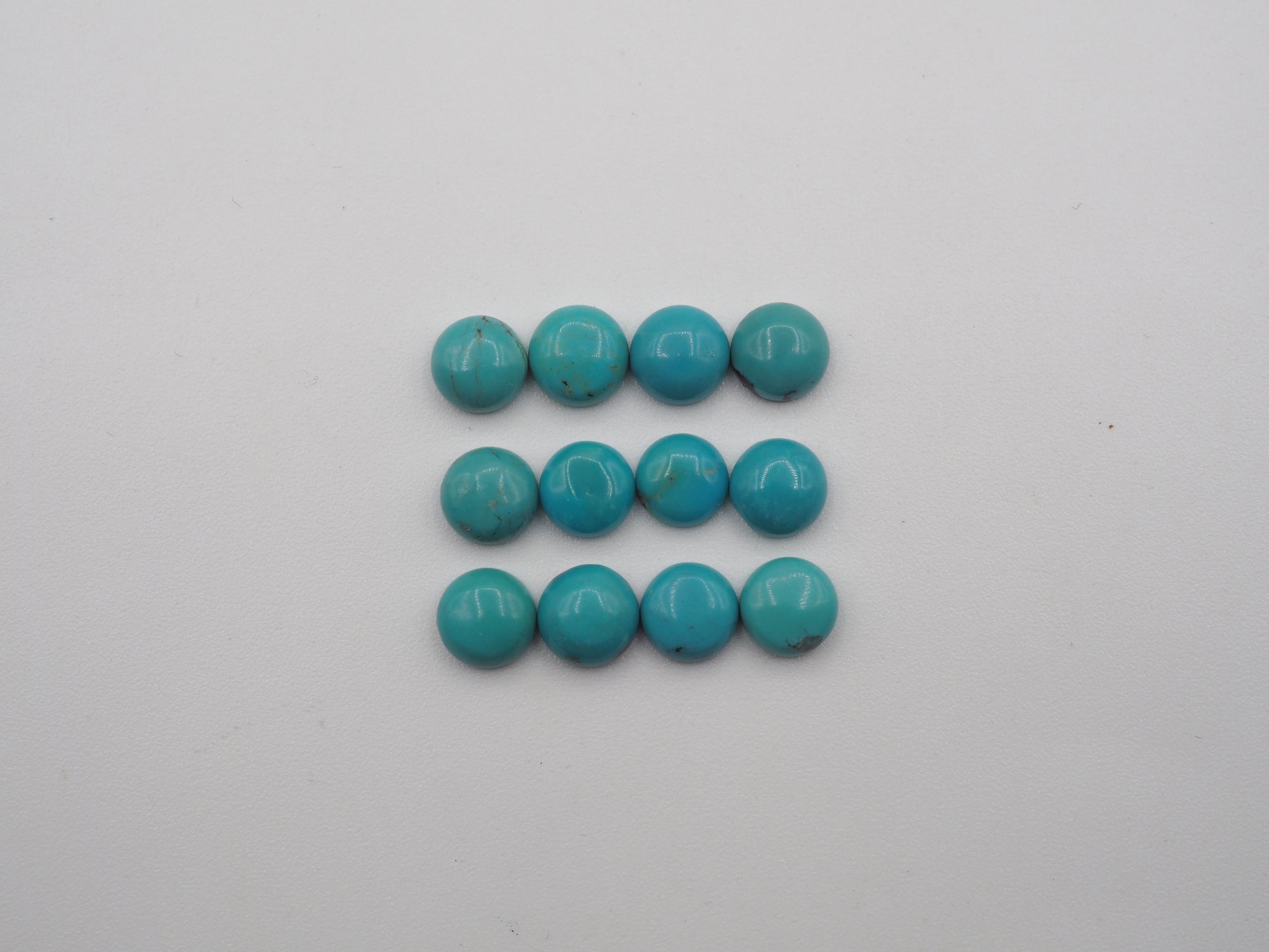 Natural Blue  Turquoise Cabs 5mm Approximately 5.40 Carat