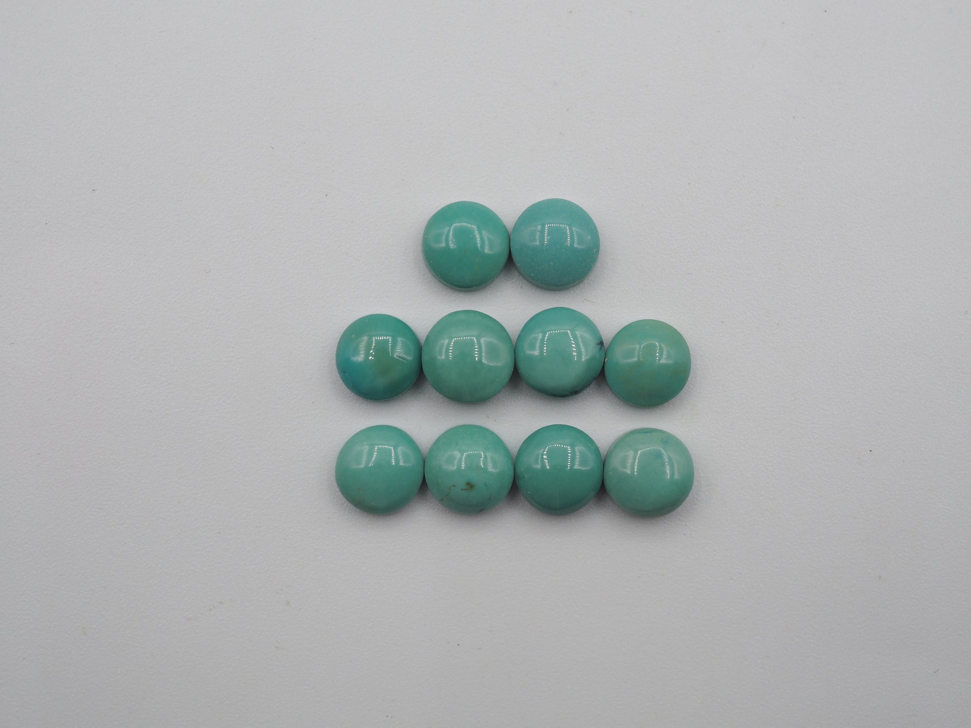 Natural Blue  Turquoise Cabs 6mm Approximately 7.5 Carat