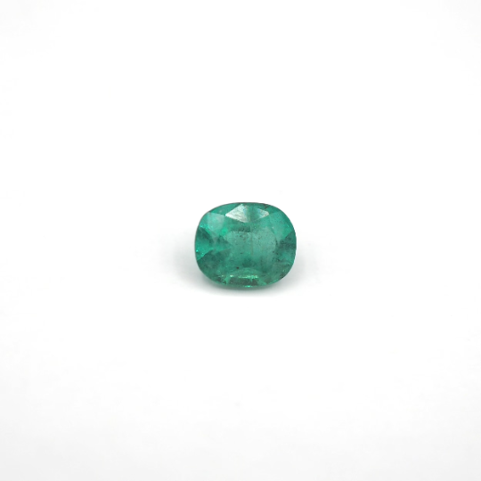 Zambian Emerald Cushion Shape 7 x 6 x 4.4 mm Single Piece Approximately 1.19 Carat