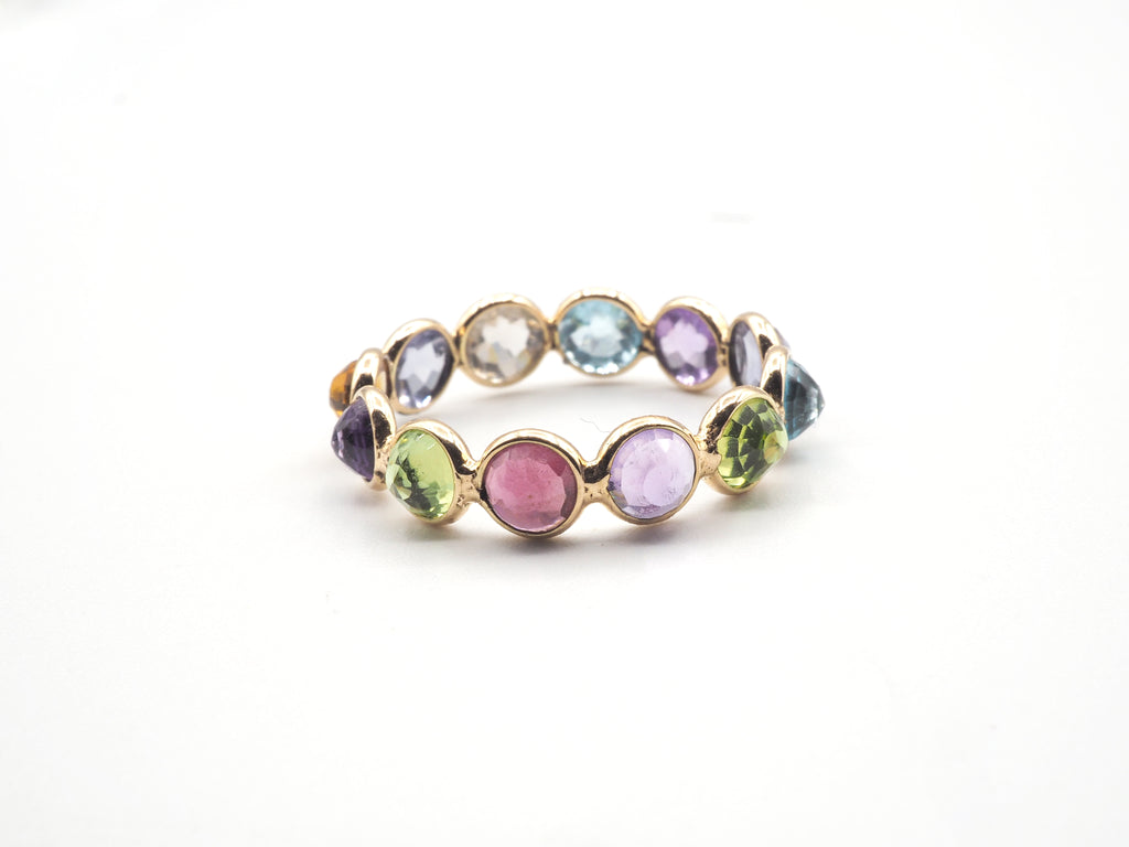 14K Yellow Gold  Mix Gemstone Ring
