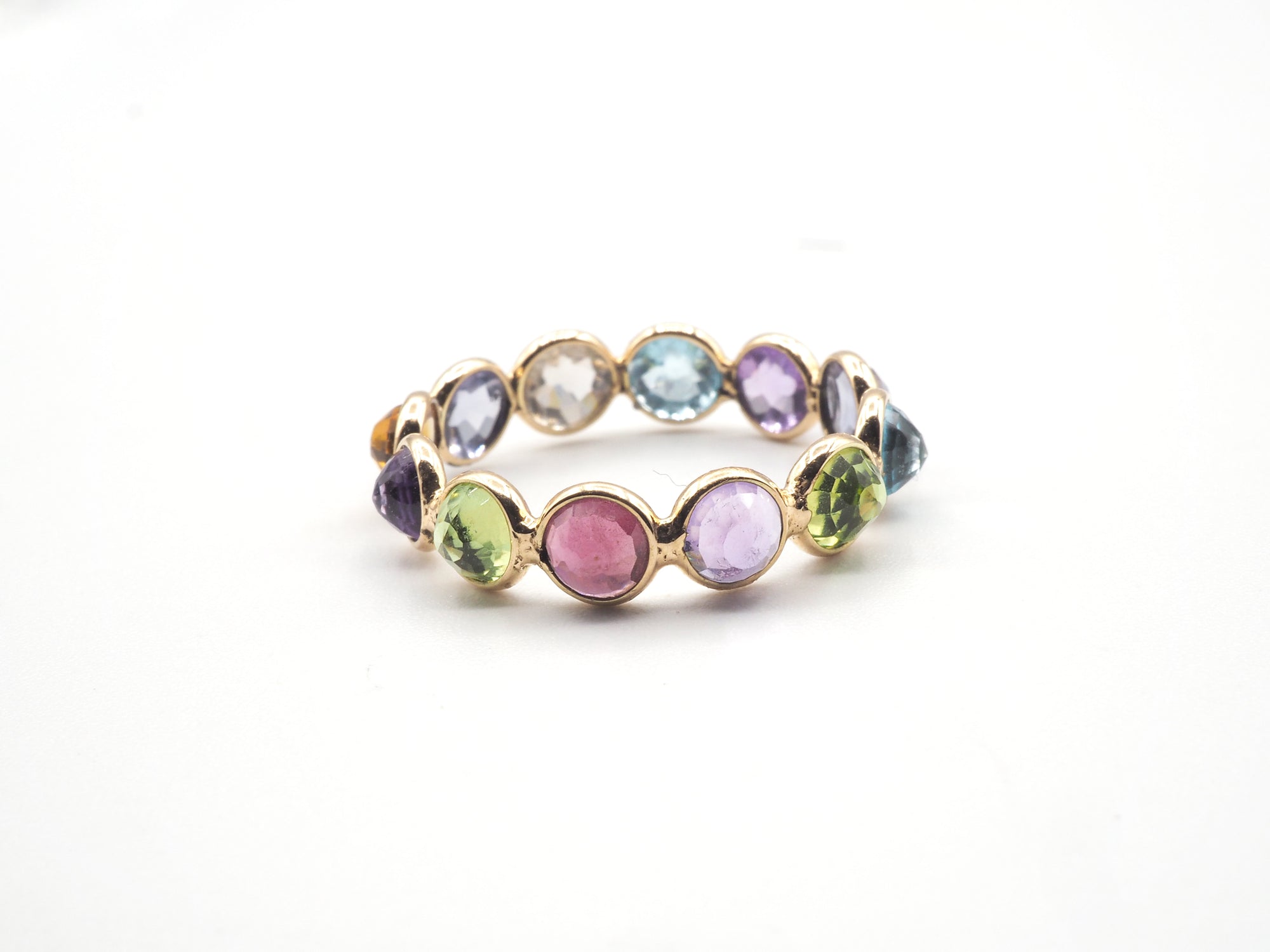14K Yellow Gold  Mix Gemstone Ring