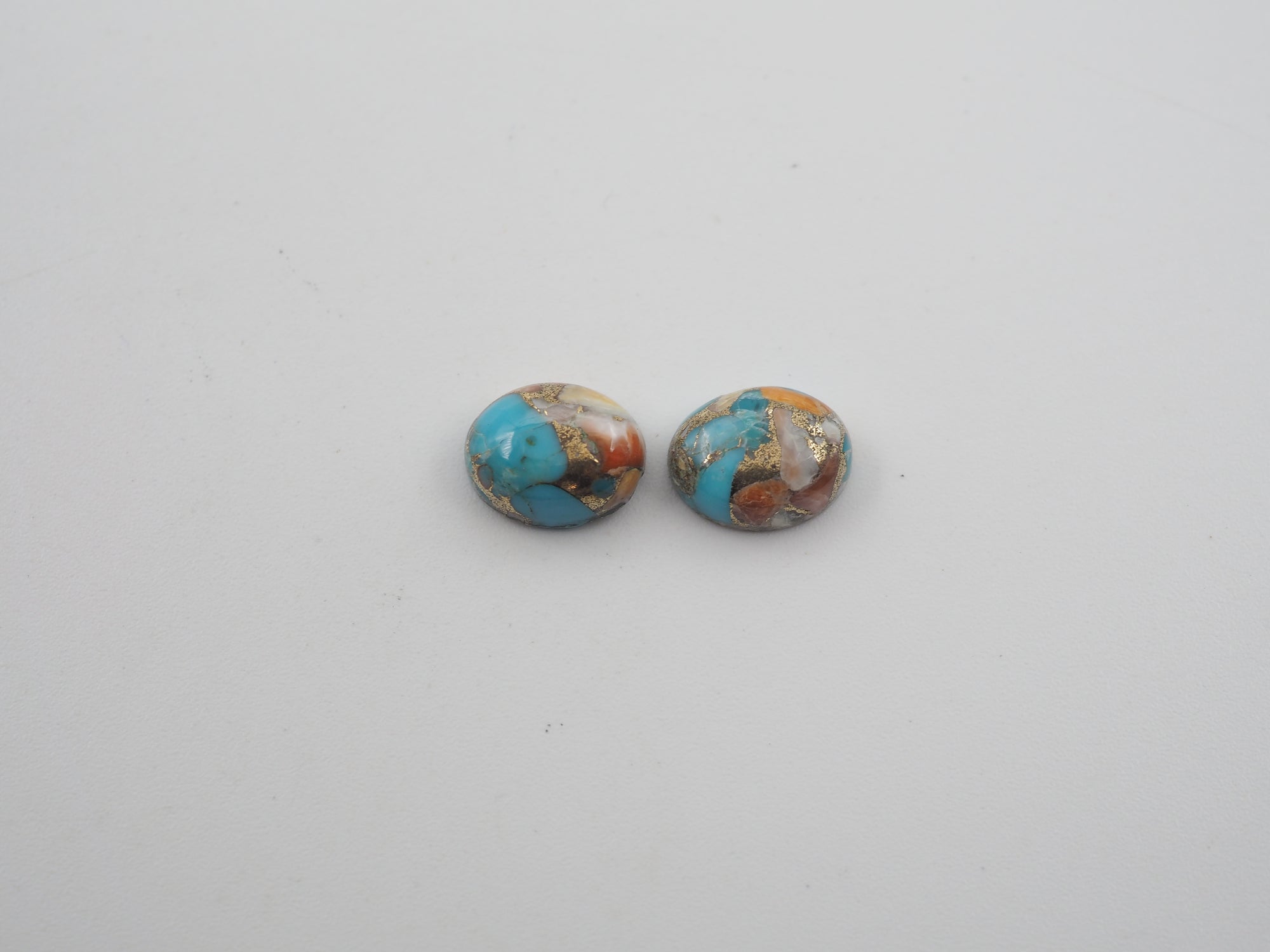 Oyster Copper Turquoise Cabochon Oval 10x8 mm Approximately 6 Carat (GTG-OT-34)