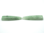 Natural Jade Drilled  Cabochon Fancy Shape 38x10mm | Side Drilled | Smooth Jade