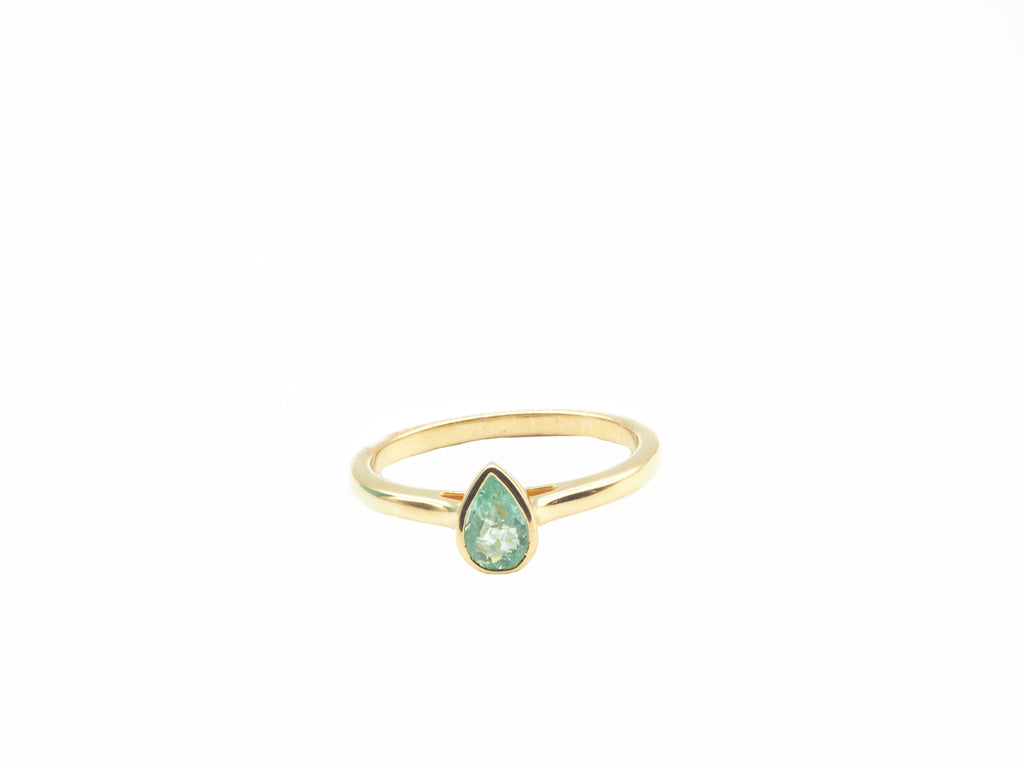 18K Yellow Gold Paraiba  Ring