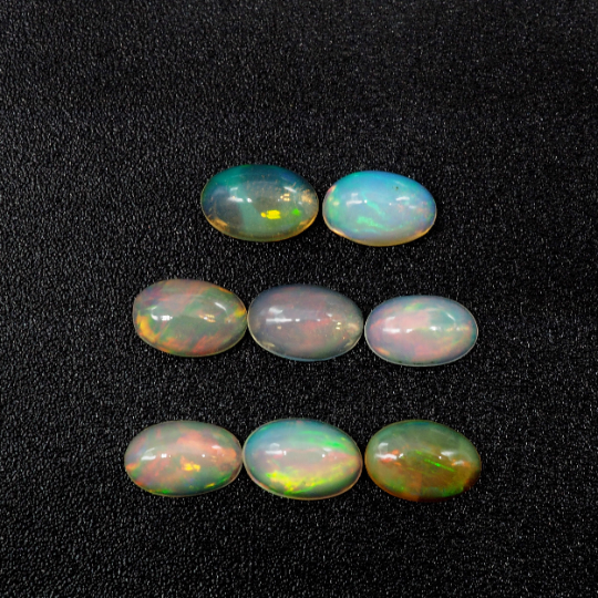 Ethiopian Opal Cabs Oval  6x4 mm  Approximately 2.44 Carat