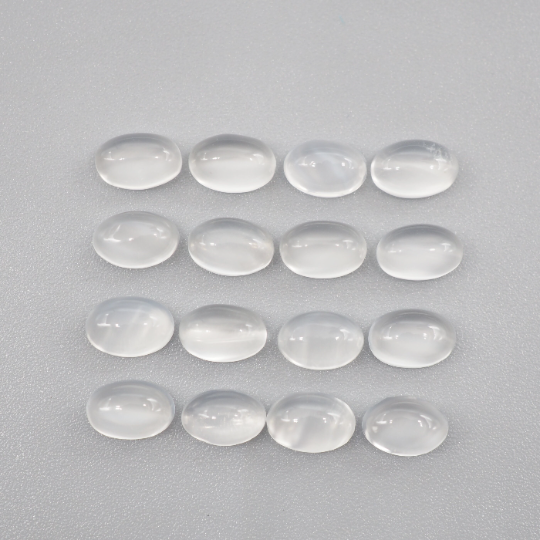 White Moonstone Cabs Oval 6x4 mm Approximately 8.36 Carat