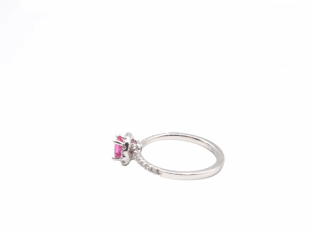 14K Yellow White Gold  Spinel with Diamond Ring