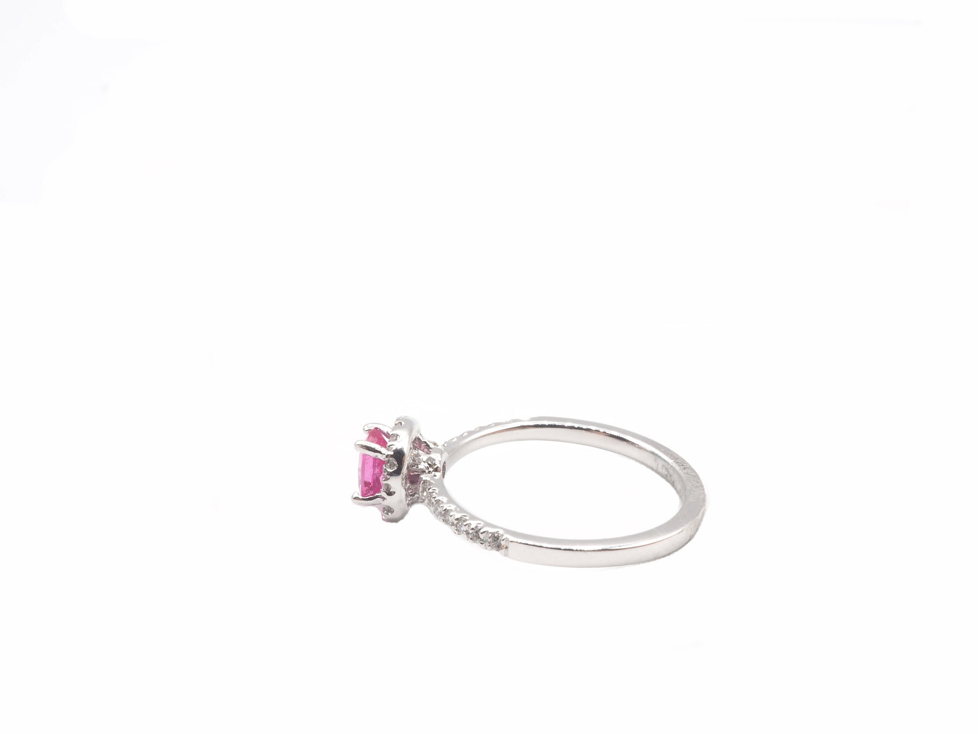 14K Yellow White Gold  Spinel with Diamond Ring