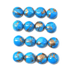 Blue Copper Turquoise Cabs Round 5mm Approximately 7.92 Carat