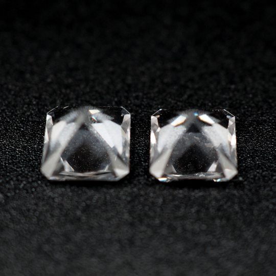 Loose Danburite Cushion Shape 7.5 x 5 mm Matching Pair Approximately 3.81 Carat