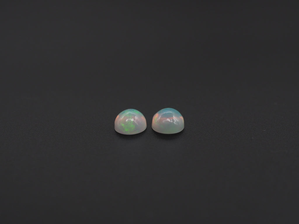 Ethiopian Opal Oval Shape 8x6 mm  Approximately 1.61 Carat , 2 Pieces (GTG-OP-174)
