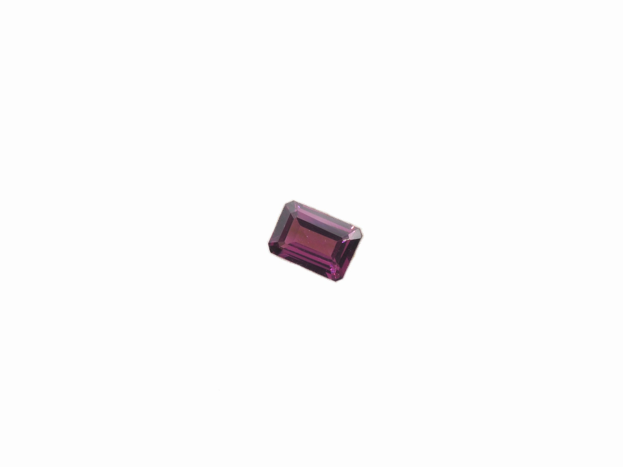Purple Garnet Rectangle Shape 7x5 mm Approximately 1.06 Carat
