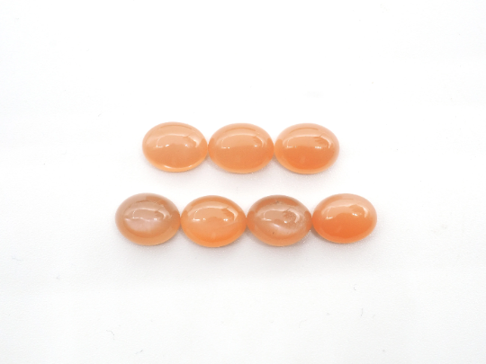Peach Moonstone Cabs  9x7mm  Approximately 12.12 carat