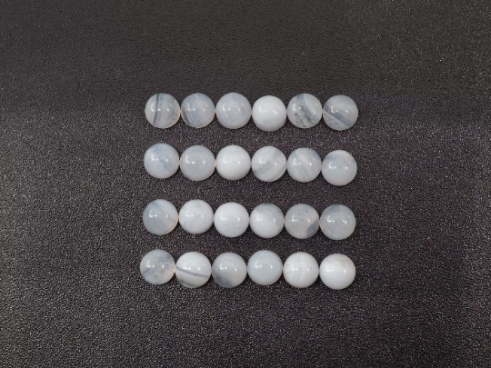 Blue Lace Agate  Round Cabs 4mm Approximately 7.53 Carat