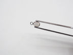 Labradorite Silver Bezel 6x4mm, Single Connector, Labradorite Charm