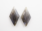 Labradorite Drilled Matching Pair 30 x 15mm