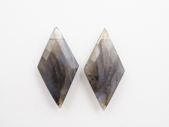 Labradorite Drilled Matching Pair 30 x 15mm
