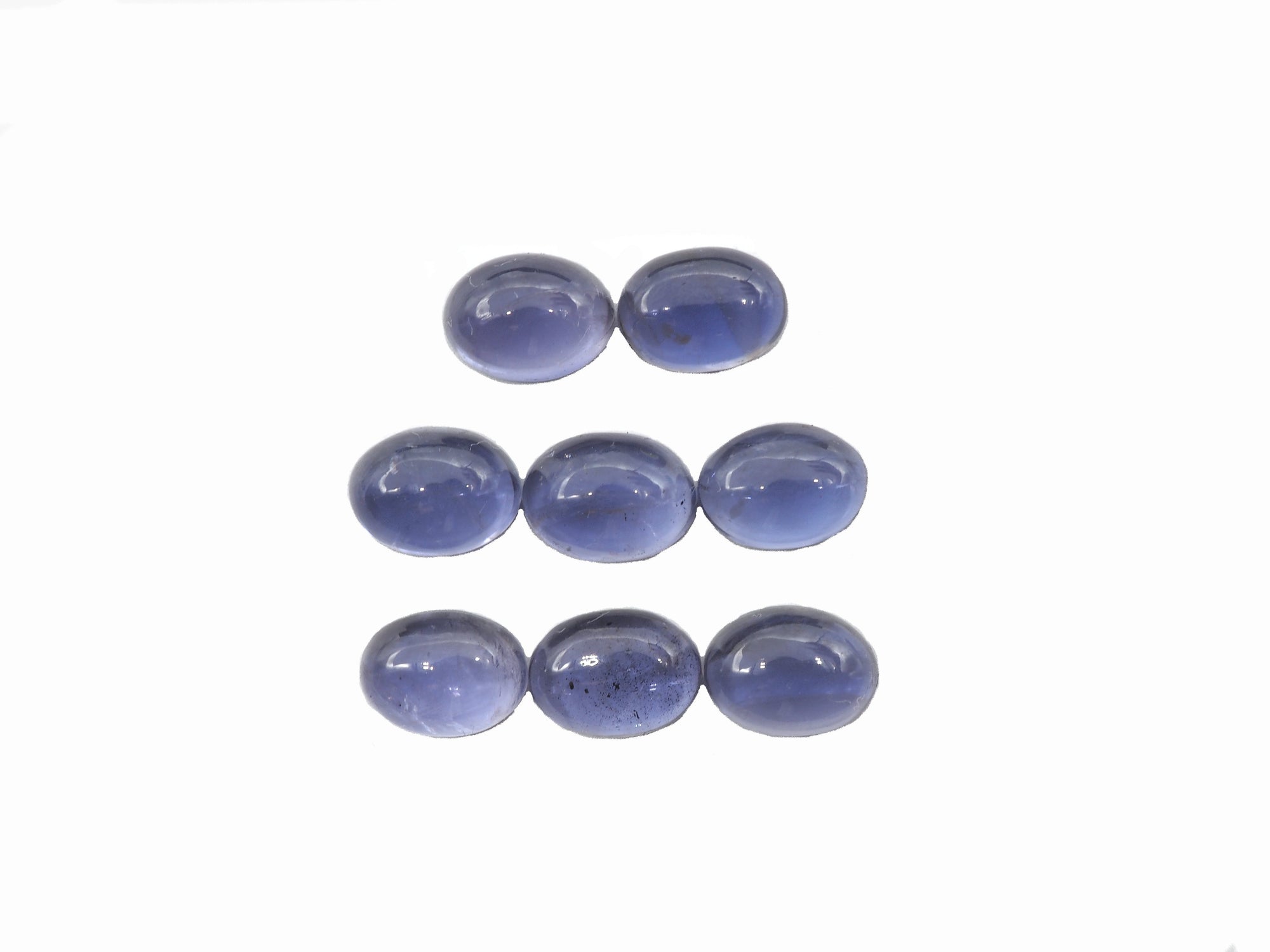 Iolite Oval Cabs 8x6mm Approximately 8.87Carat