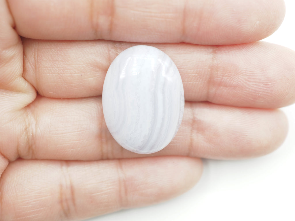 Blue Lace Agate  Oval Cabs 22.5 x 16.5 mm Approximately 17.74 Carat