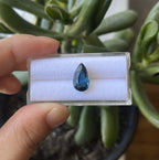 London Blue Topaz Faceted Teardrop  Shape 13x8x8.2mm Single piece Approximately 4.76 Carat