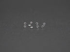 White Sapphire Round Shape 1.2 mm, 9 Pieces