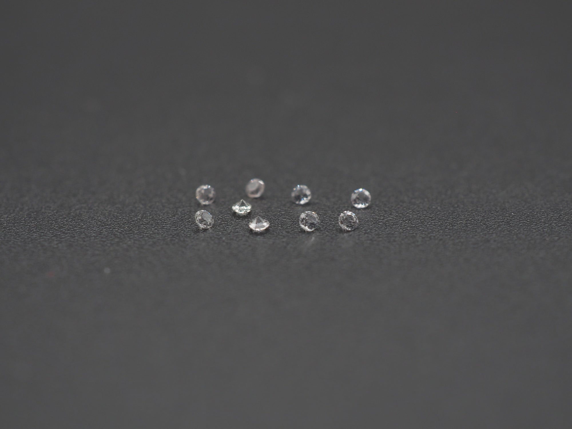 White Sapphire Round Shape 1.2 mm, 9 Pieces
