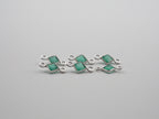 Green Onyx Silver Bezel 4 mm, Double Connector, Approximately 6.47 carat (GTG-SBO-9)