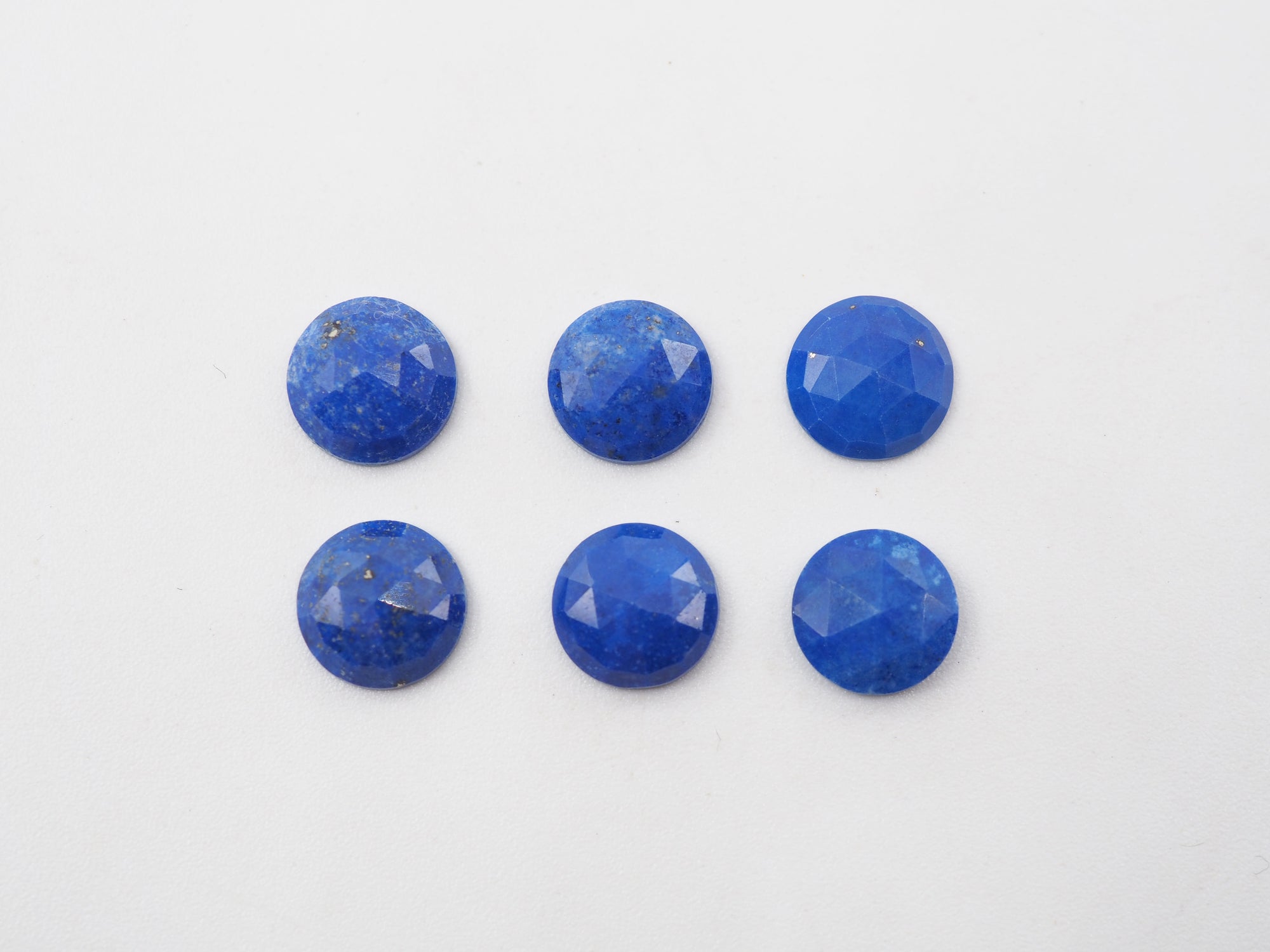 Rose Cut Lapis  Round 8 mm Approximately 8.41 Carat