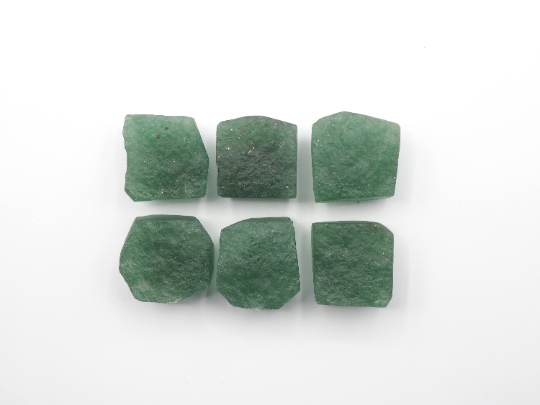 Natural Green Aventurine Rough Slice bottom flat, 11.5mm Approximately 47.05 Carat