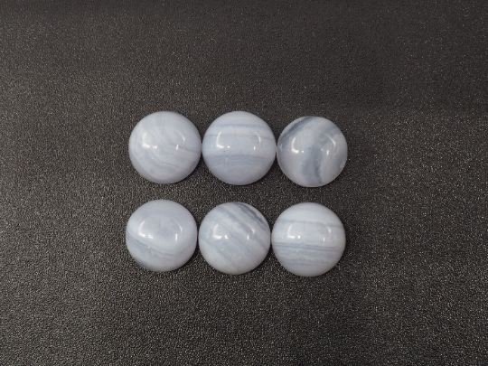 Blue Lace Agate  Round Cabs 9mm Approximately 16.45 Carat
