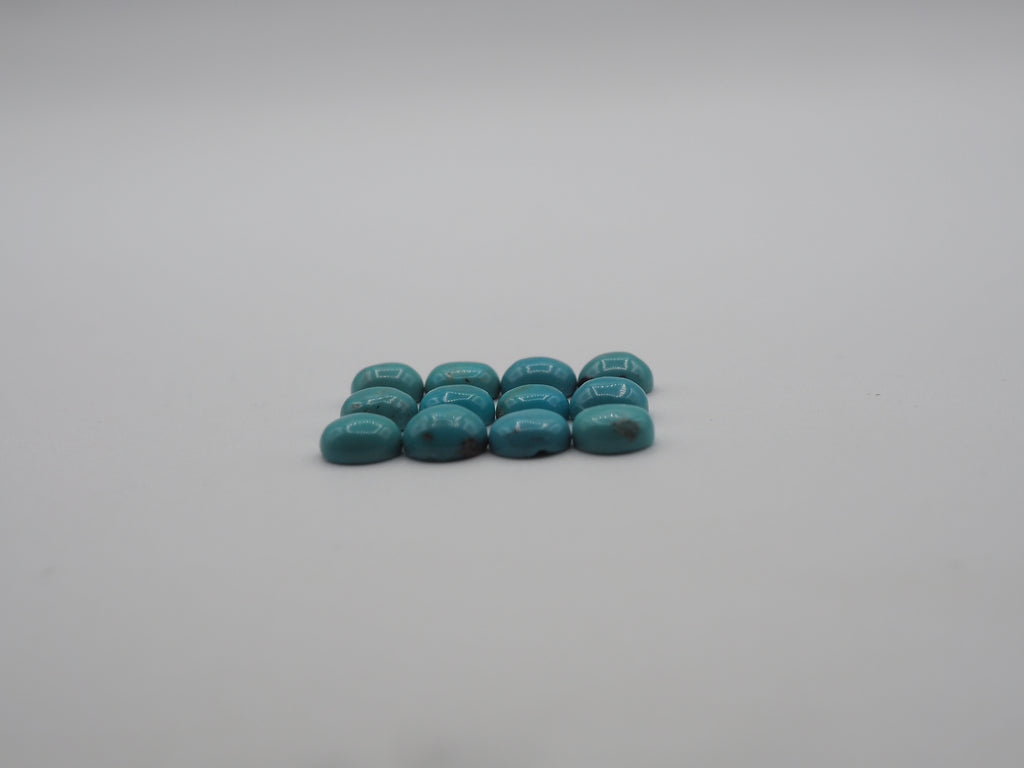 Natural Blue  Turquoise Cabs 5mm Approximately 5.40 Carat