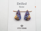 Drilled Oyster Turquoise 19.5x12mm Approximately 13 Carat
