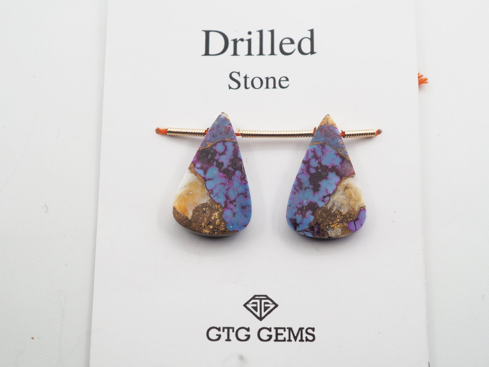 Drilled Oyster Turquoise 19.5x12mm Approximately 13 Carat