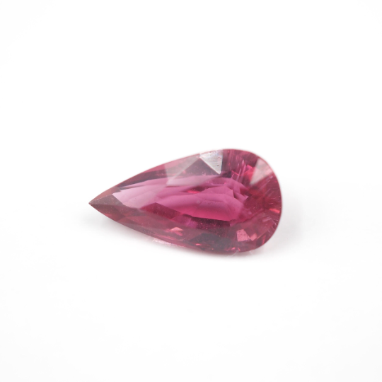 Rubellite Pear Shape 12.5 x 7 x 5.8 mm Single Piece Approximately 3.0 Carat