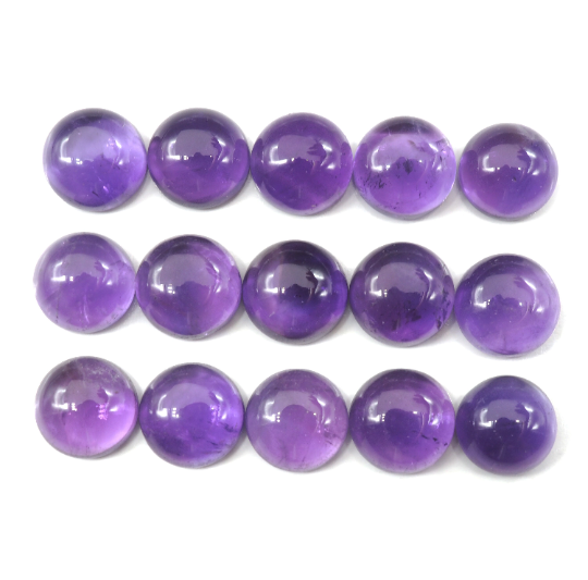 Amethyst Cabs Round 7 mm Approximately 20.23 Carat