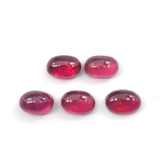 Ruby Cabs Oval 6x4 mm Approximately 3.63 Carat