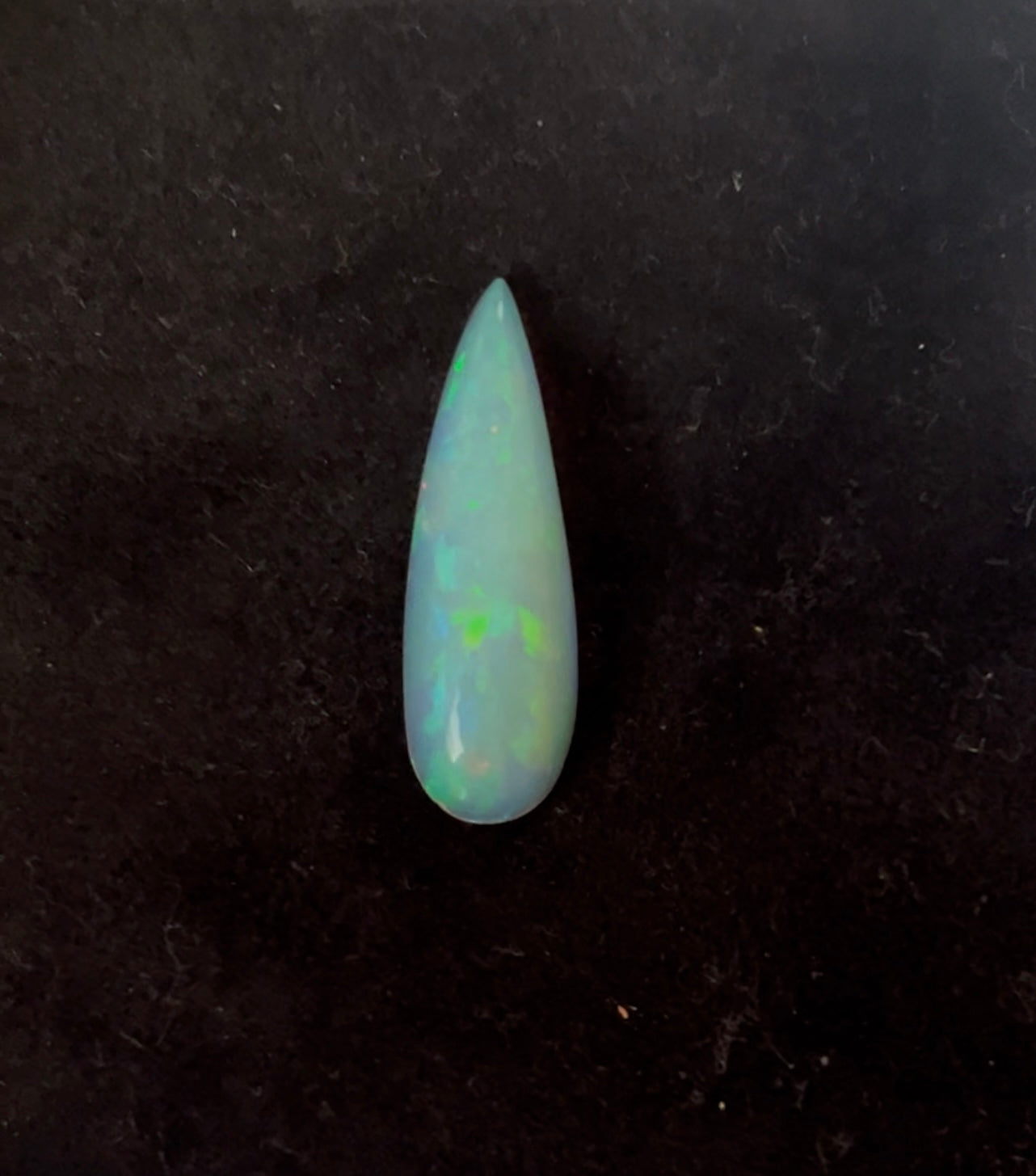 Natural Ethiopian Opal Tear Drop Shape Cab 28.5x9mm Approximately 5.66 Carat