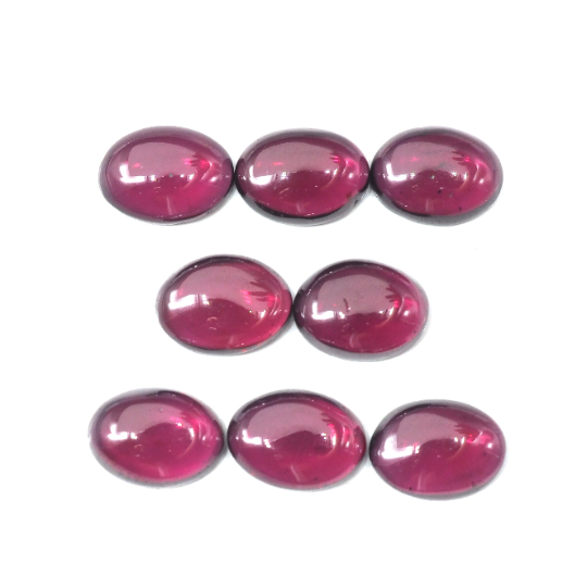 Rhodolite Garnet Cabs Oval 8x6 mm Approximately 11.87 Carat