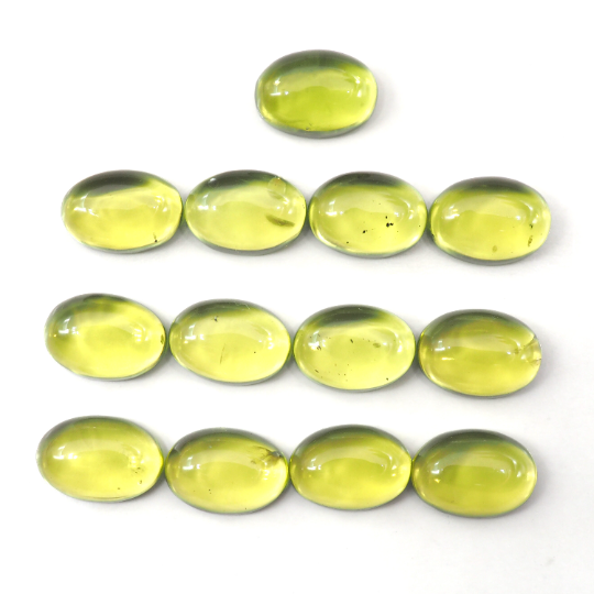 Peridot Cabs Oval 7x 5 mm Approximately 13.67 Carat,