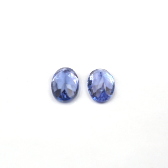 Tanzanite Oval Shape 6.5 x 4.5 x 3.0 mm Matching Pair Approximately 1.22 Carat