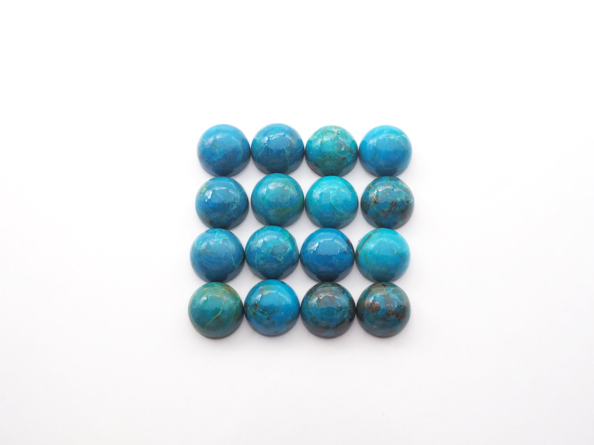 Chrysocolla Cabs Round 5.2mm Approximately 16.10 Carat