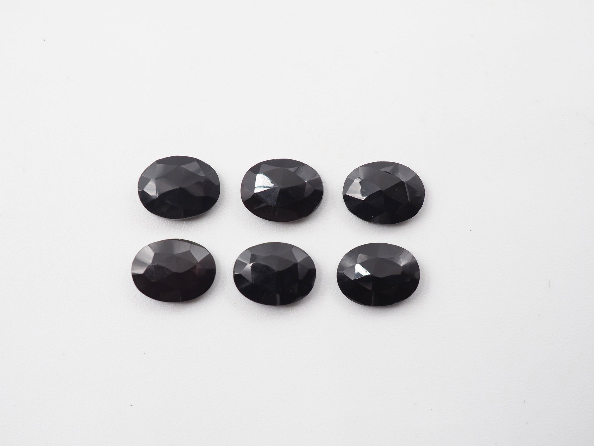 Rose Cut Black Onyx Oval  8x6mm Approximately 5.95 Carat