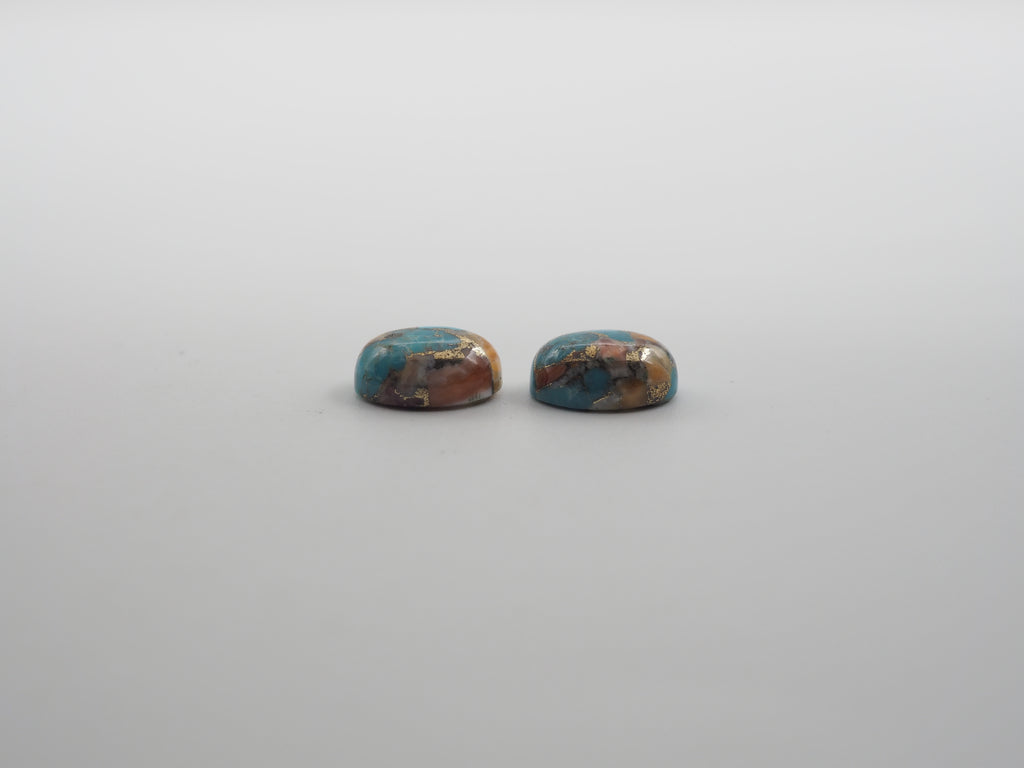 Oyster Copper Turquoise Cabochon Oval 10x8 mm Approximately 5.80 Carat (GTG-OT-33)