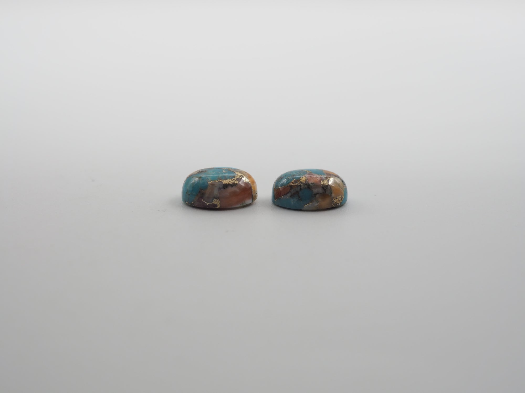Oyster Copper Turquoise Cabochon Oval 10x8 mm Approximately 5.80 Carat (GTG-OT-33)