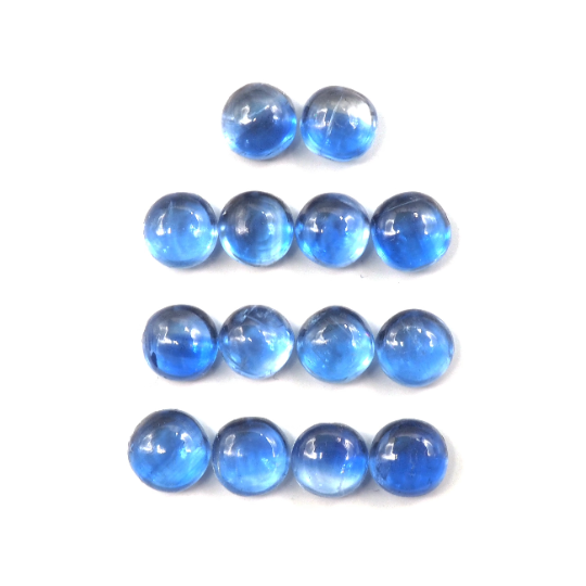 Kyanite Cabs Round 4 mm Approximately 5.42 Carat