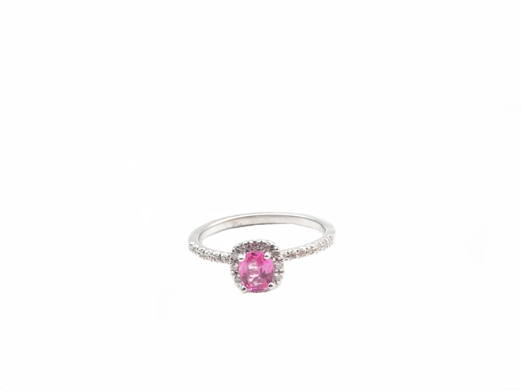 14K Yellow White Gold  Spinel with Diamond Ring